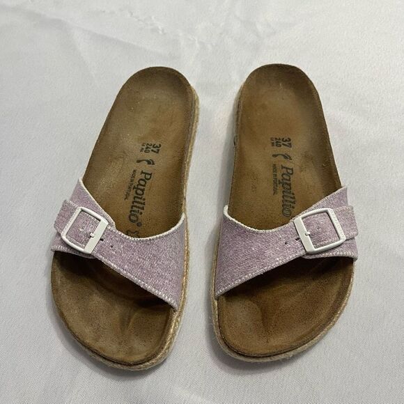 Birkenstock Papillio Madrid Purple Sandals Size 37 Ladies 6 - Picture 1 of 7
